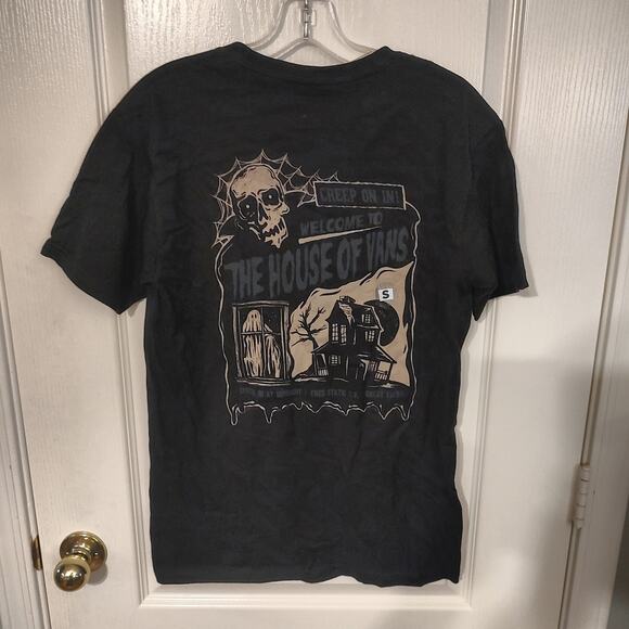 Vans House of Vans Black T-Shirt Size Small VN000RSMBLK - Picture 7 of 13